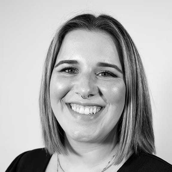 Portrait of Rose Turner, a professional stylist at Dominic Michael Salon, showcasing their expertise and style.